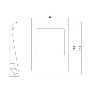 Oriel Lighting Peko.6 White Square Recessed LED Step/Wall Light - Neutral White by Oriel Lighting, a Wall Lighting for sale on Style Sourcebook