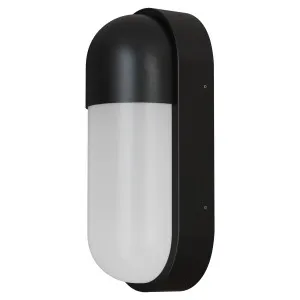 Calibo Drift Minimalist Capsule Outdoor LED Wall Light - Black by Calibo, a Wall Lighting for sale on Style Sourcebook