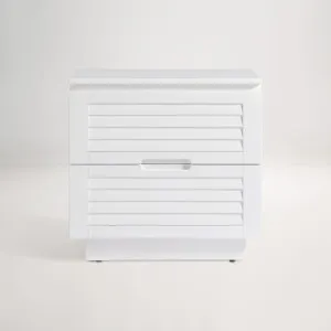 Byron Bedside Table, White, by Lounge Lovers by Lounge Lovers, a Bedside Tables for sale on Style Sourcebook