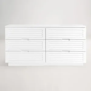 Byron Dresser Chest of Drawer, White, by Lounge Lovers by Lounge Lovers, a Dressers & Chests of Drawers for sale on Style Sourcebook