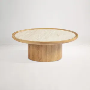 Ezra Coffee Table -, Travertine, by Lounge Lovers by Lounge Lovers, a Coffee Table for sale on Style Sourcebook