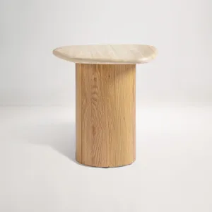 Terrane Side Table, Travertine, by Lounge Lovers by Lounge Lovers, a Side Table for sale on Style Sourcebook