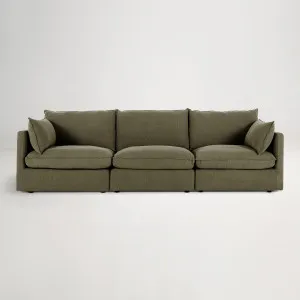 Loft Mini 3 Seat Sofa, Luxe Green, by Lounge Lovers by Lounge Lovers, a Sofas for sale on Style Sourcebook