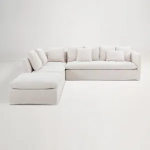 Santa Monica Left Corner Sofa, Florence Natural, by Lounge Lovers by Lounge Lovers, a Sofas for sale on Style Sourcebook
