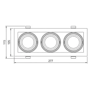 3A 30W Dimmable Recessed LED Downlight - Black by 3A, a Lighting for sale on Style Sourcebook