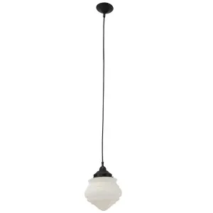 Premier Classic Textured Opal Glass Pendant - Patina by Lighting Inspirations, a Lighting for sale on Style Sourcebook