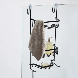 Habitat Rowan Over The Door Shower Caddy Black by Habitat, a Bathroom Accessories for sale on Style Sourcebook