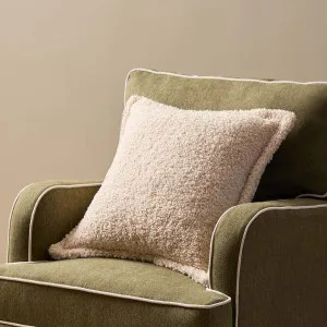 Frankie Sherpa Cushion 50cm - Cream - Mocka by Mocka., a Cushions, Decorative Pillows for sale on Style Sourcebook