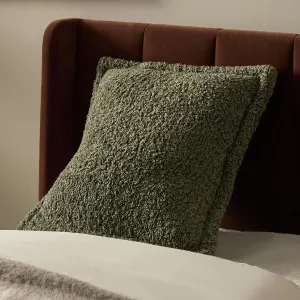 Frankie Sherpa Cushion 50cm - Sage - Mocka by Mocka., a Cushions, Decorative Pillows for sale on Style Sourcebook