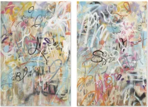 Graffiti Love, Style A & B, Set Of 2 by Gioia Wall Art, a Prints for sale on Style Sourcebook