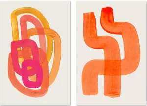 70's Glow, Set Of 2 by Gioia Wall Art, a Prints for sale on Style Sourcebook
