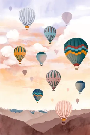 Airballoon Sky, By Goed Blauw by Gioia Wall Art, a Prints for sale on Style Sourcebook