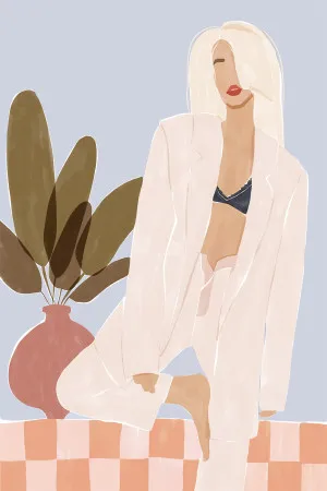 Too Lazy To Yoga by Gioia Wall Art, a Prints for sale on Style Sourcebook