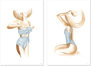 Breezy Beach Babe, Set Of 2 by Gioia Wall Art, a Prints for sale on Style Sourcebook