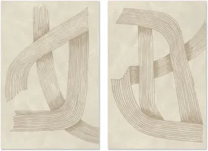 Line, Style A & B, Set Of 2 by Gioia Wall Art, a Prints for sale on Style Sourcebook