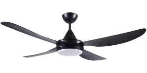 Brilliant Vector III 56" Ezi-Fit AC Ceiling Fan with LED Light & Wall Control - Black by Brilliant, a Ceiling Fans for sale on Style Sourcebook