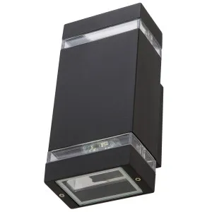 Fiorentino Derico Aluminium Up/Down Outdoor Wall Light - Black by Fiorentino, a Wall Lighting for sale on Style Sourcebook