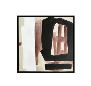 Hand-Painted Form Within Form I Wall Art Canvas 105cm x 105cm by Luxe Mirrors, a Prints for sale on Style Sourcebook