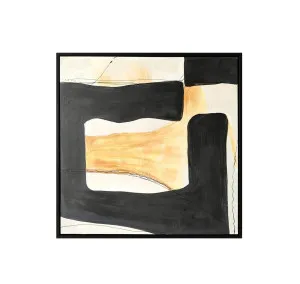 Hand-Painted Form Within Form II Wall Art Canvas 105cm x 105cm by Luxe Mirrors, a Prints for sale on Style Sourcebook