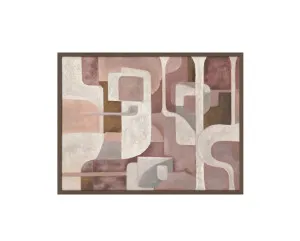 Hand-Painted Shape Language Wall Art Canvas 90cm x 119cm by Luxe Mirrors, a Prints for sale on Style Sourcebook