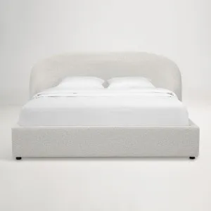 Nocturne King Bed Frame, Beige, by Lounge Lovers by Lounge Lovers, a Beds & Bed Frames for sale on Style Sourcebook