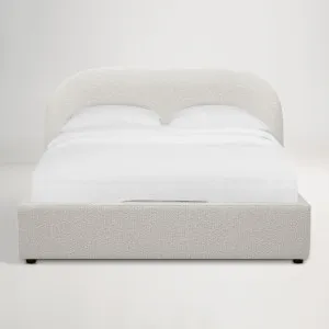 Nocturne Queen Bed Frame, Beige, by Lounge Lovers by Lounge Lovers, a Beds & Bed Frames for sale on Style Sourcebook
