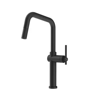 60652#299 Gessi Habito Square PullOut MB by Habito, a Kitchen Taps & Mixers for sale on Style Sourcebook