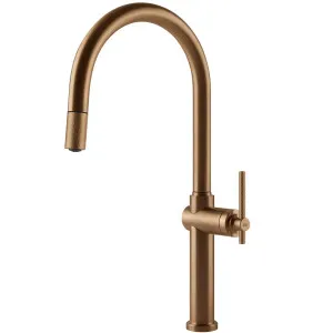 60672#726 Gessi Habito G'Neck PullOut BZ by Habito, a Kitchen Taps & Mixers for sale on Style Sourcebook