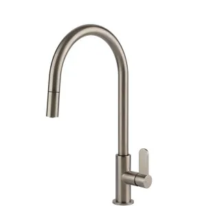60077#149 Gessi Helium G'N Pull Out BN by Helium, a Kitchen Taps & Mixers for sale on Style Sourcebook
