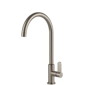 60075#149 Gessi Helium G'Neck Swivel BN by Helium, a Kitchen Taps & Mixers for sale on Style Sourcebook