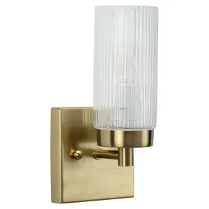 Chester 1 Light Wall Bracket, Satin Brass by Lighting Inspirations, a Wall Lighting for sale on Style Sourcebook