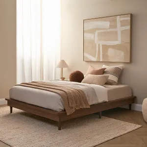 Queen Bed Base - Walnut - Mocka by Mocka., a Beds & Bed Frames for sale on Style Sourcebook
