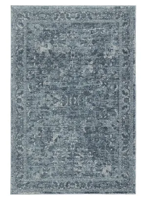 Celia Tonal Distressed Blue Rug by Miss Amara, a Persian Rugs for sale on Style Sourcebook