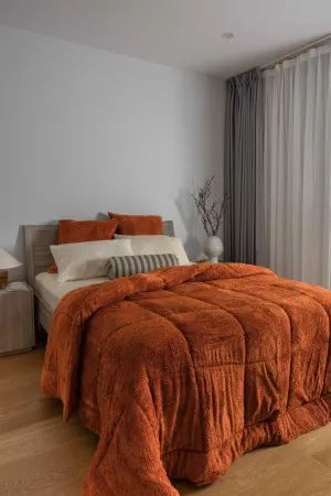 Cinnamon Snuggle Fleece Comforter Set by null, a Quilts & Bedspreads for sale on Style Sourcebook