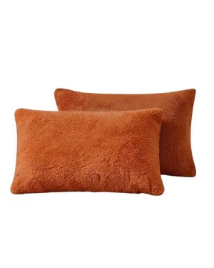 Cinnamon Snuggle Fleece Pillowcase Pair by null, a Pillow Cases for sale on Style Sourcebook