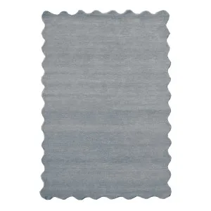Scalloped Rug 240x340cm in Stone by OZ Design, a Contemporary Rugs for sale on Style Sourcebook