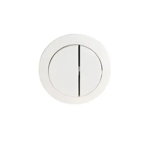 Wall Faced & Rimless Toilet Cistern Buttons Round - Gloss White by Highgrove Bathrooms, a Toilets & Bidets for sale on Style Sourcebook