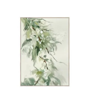 Soft Green Botanica Wall Art Canvas 80cm x 120cm by Luxe Mirrors, a Prints for sale on Style Sourcebook