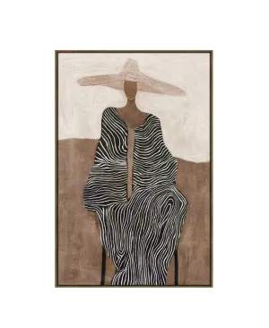 Woven Lines Figure Wall Art Canvas 80cm x 120cm by Luxe Mirrors, a Prints for sale on Style Sourcebook