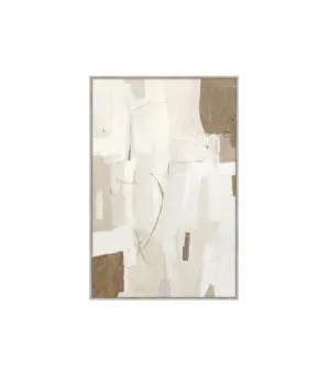 Ivory & Earth Wall Art Canvas 80cm x 120cm by Luxe Mirrors, a Prints for sale on Style Sourcebook
