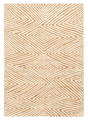 Margaux Brown Beige Diamond Tribal Pattern Washable Rug by Miss Amara, a Contemporary Rugs for sale on Style Sourcebook