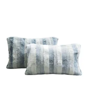 Silver Snow Rabbit Fur Pillowcase Pair by null, a Pillow Cases for sale on Style Sourcebook