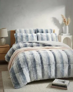 Silver Snow Rabbit Fur Comforter Set by null, a Quilts & Bedspreads for sale on Style Sourcebook