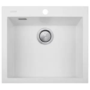 Oliveri Santorini Large Single Bowl Topmount Sink White ST-WH1551OF by Oliveri, a Kitchen Sinks for sale on Style Sourcebook
