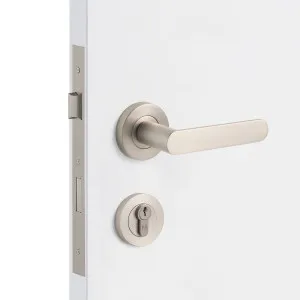 Brushed Nickel Entrance Door Kit by Manovella, a Door Hardware for sale on Style Sourcebook