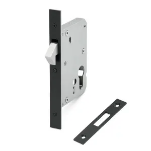 Matt Black Euro Sliding Door Mortice Lock 316SSS (60mm Backset) by Manovella, a Door Hardware for sale on Style Sourcebook