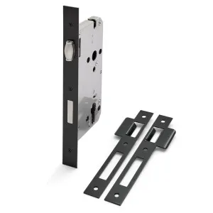 Matt Black Euro Roller Mortice Lock 316SS (85mm Pitch 60mm Backset) by Manovella, a Door Hardware for sale on Style Sourcebook
