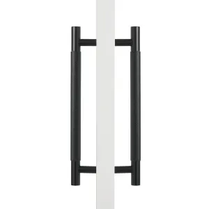 Matt Black Knurled Back to Back Door Pull - Charmian by Manovella, a Door Hardware for sale on Style Sourcebook