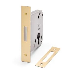Satin Brass Euro Mortice Deadbolt 316SSS (60mm Backset) by Manovella, a Door Hardware for sale on Style Sourcebook