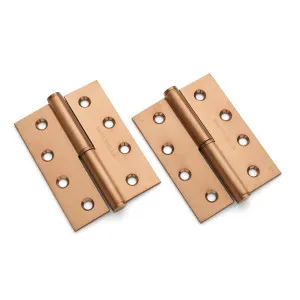 Brushed Bronze Lift Off Left Hand Hinge (Pair) 100mm x 75mm by Manovella, a Door Hardware for sale on Style Sourcebook